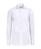 SUITSUPPLY  Camisa de esmoquin blanca plisada corte Slim