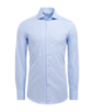 SUITSUPPLY  Camisa de sarga fina corte Extra Slim azul claro