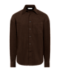 SUITSUPPLY  Dark Brown Cotton Overshirt