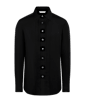 SUITSUPPLY  Black Pliss&eacute; Tuxedo Shirt