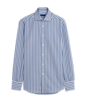 SUITSUPPLY  Camisa azul intermedio a rayas