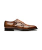 SUITSUPPLY  Chaussures double boucle cognac
