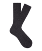 SUITSUPPLY  Dark Grey Ribbed Regular Socks