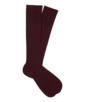 SUITSUPPLY  Calcetines rojo oscuro a la rodilla ribeteados