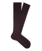 SUITSUPPLY  Brown Ribbed Knee High Socks