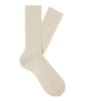 SUITSUPPLY  Chaussettes classiques côtelées blanc cassé