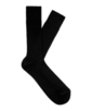 SUITSUPPLY  Black Ribbed Regular Socks