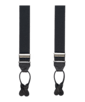 SUITSUPPLY  Black Non Elastic Suspenders