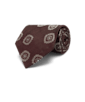 SUITSUPPLY  Burgundy Graphic Tie