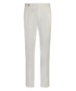 SUITSUPPLY  White Pleated Braddon Trousers