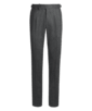 SUITSUPPLY  Mid Grey Pleated Braddon Trousers