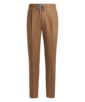 SUITSUPPLY  Pantaloni Ames cammello con pince