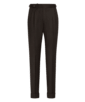 SUITSUPPLY  Spodnie z zakładkami Braddon, ciemnobrązowe
