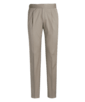 SUITSUPPLY  Spodnie z zakładkami Fellini jasnobrązowe