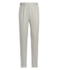SUITSUPPLY  Pantalones Braddon gris claro plisados