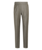SUITSUPPLY  Taupe Pleated Fellini Trousers