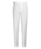 SUITSUPPLY  Off-White Herringbone Pleated Fellini Trousers