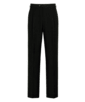 SUITSUPPLY  Black Pleated Duca Trousers