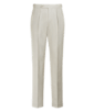 SUITSUPPLY  Spodnie Mira z zakładkami w kolorze piasku