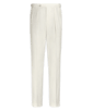 SUITSUPPLY  Spodnie z zakładkami Vigo w odcieniu bieli