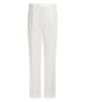 SUITSUPPLY  White Wide Leg Straight Duca Trousers