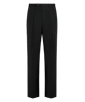 SUITSUPPLY  Black Wide Leg Straight Chinos