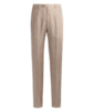 SUITSUPPLY  Spodnie Soho, jasnobrązowe, w pepitkę