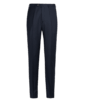 SUITSUPPLY  Navy Bird's Eye Brescia Suit Trousers