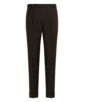 SUITSUPPLY  Spodnie slim leg tapered ciemnobrązowe