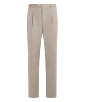 SUITSUPPLY  Light Taupe Wide Leg Tapered Chinos