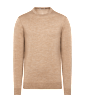 SUITSUPPLY  Light Brown Merino Crewneck