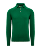 SUITSUPPLY  Poloshirt grün Langarm 