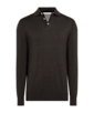 SUITSUPPLY  Dark Brown Long Sleeve Polo Shirt 