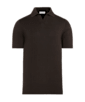 SUITSUPPLY  Dark Brown Buttonless Polo