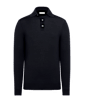 SUITSUPPLY  Navy Merino Long Sleeve Polo