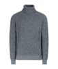 SUITSUPPLY  Rollkragenpullover blau gerippt