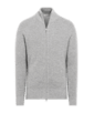 SUITSUPPLY  Cardigan zippé côtelé gris clair