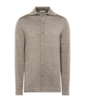 SUITSUPPLY  Taupe Long Sleeve Polo Cardigan