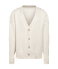 SUITSUPPLY  Cardigan oversize Merino blanc cass&eacute;