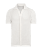 SUITSUPPLY  Off-White Crochet Polo Cardigan