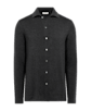 SUITSUPPLY  Dark Grey Long Sleeve Polo Cardigan