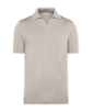 SUITSUPPLY  Light Taupe Buttonless Polo