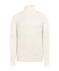SUITSUPPLY  Off-White Ribbed Turtleneck
