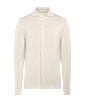 SUITSUPPLY  Sand Long Sleeve Polo Cardigan