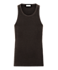 SUITSUPPLY  Brown Ribbed Tank Top