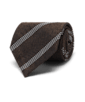 SUITSUPPLY  Brown Striped Grenadine Tie