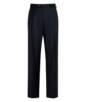 SUITSUPPLY  Navy Wide Leg Straight Duca Trousers