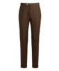 SUITSUPPLY  Spodnie Custom Made ciemnobrązowe