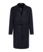 SUITSUPPLY  Navy Belted Overcoat