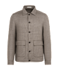 SUITSUPPLY  Taupe Bomber Jacket